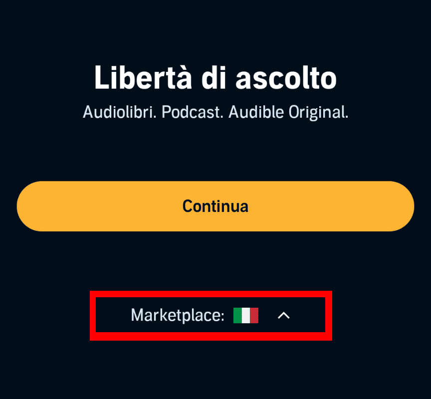 Audibleアプリ画面